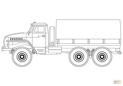 army truck coloring page  printable coloring pages