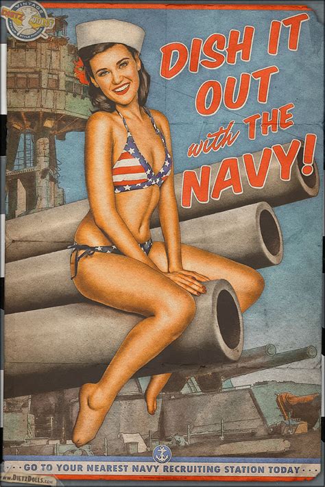 Propaganda Pinups Dish It Out With The Navy By