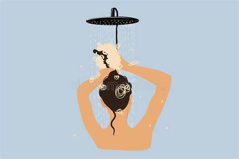 woman taking a shower stock image image of bathing 130370463