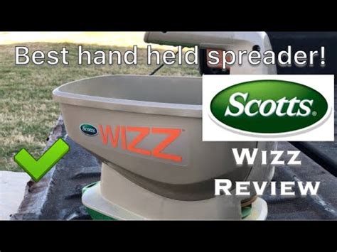 scotts wizz hand held spreader review  project lawn  update youtube