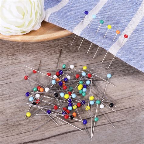 250pcs Glass Head Pins Multicolor Sewing Pin For Diy