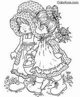 Sarah Pages Coloring Kay Holly Hobbie Key Book Colouring Choose Board sketch template