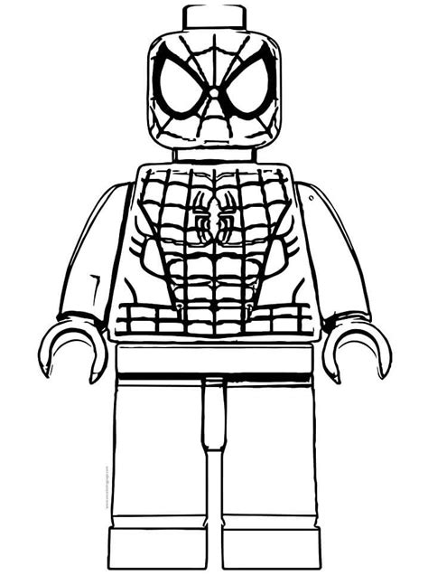 lego spiderman coloring page  printable coloring pages  kids