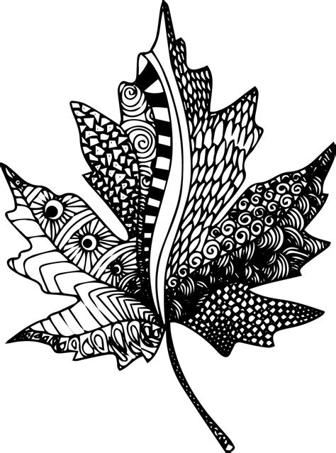 leaf mandala coloring page printable diyaropclark