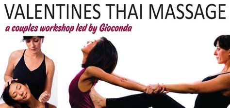 Valentines Thai Massage Thai Massage Couples Workshop Gym Workouts