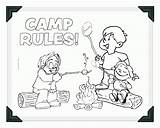 Coloring Camping Pages Printable Summer Camp Kids Sheets Church Rules Popular Coloringhome Library Clipart Sheet Freebiefriday sketch template