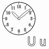 Buchstaben Malen Malvorlage Schule Lernen Malvorlagen Zeichnung Uhrzeit Horloge Coucou Relier Plongée Montre Horloges Père sketch template