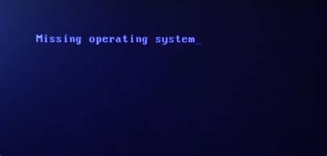 operating system not found how to recover a missing operating system