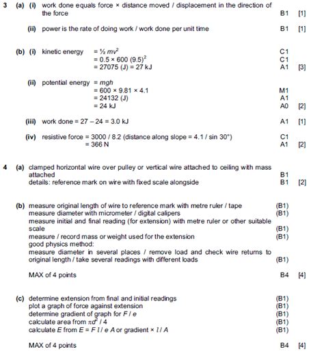 level physics  exam papers solutions mark scheme  june