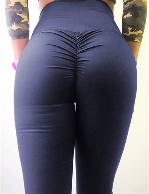 seasum women scrunch butt yoga pants leggings high waist waistband