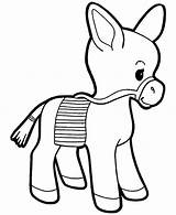 Donkey Coloring Pages Baby Getcolorings Printable Color Getdrawings sketch template