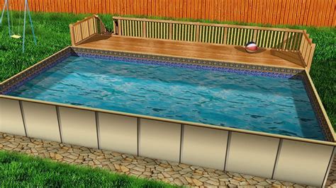 Prefabricated Deck Kits For Above Ground Pool Gli Pool Products 30