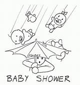 Coloring Shower Pages Baby Kids Popular sketch template