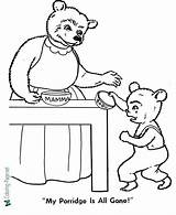 Bears Goldilocks sketch template