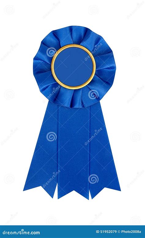 blue award st place winner ribbon stock image image  championship