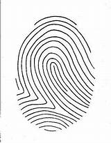 Fingerprint Thumbprint Grades Poem Teaching sketch template