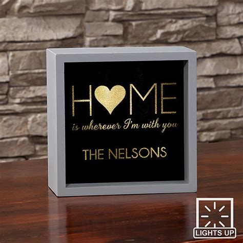 personalized led light shadow box home design