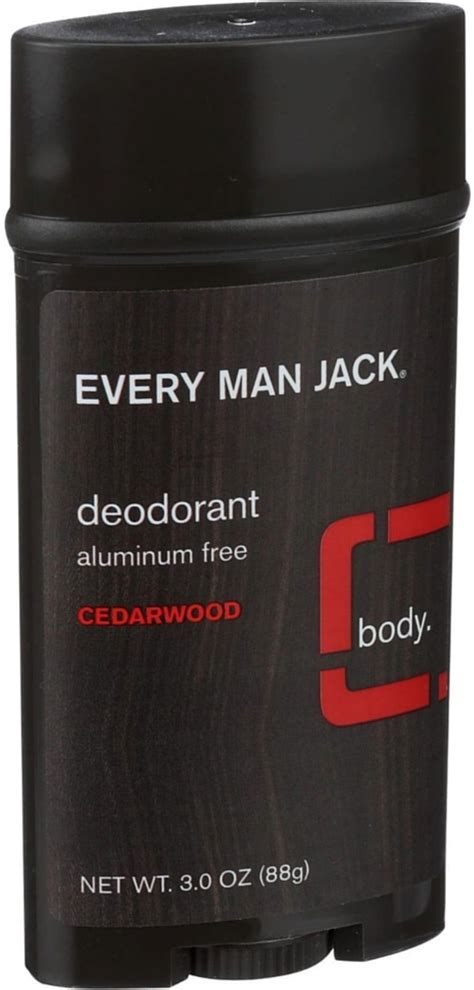man jack deodorant aluminum  cedarwood  oz pack