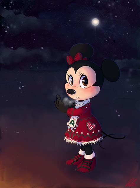 winter minnie by c puff on deviantart