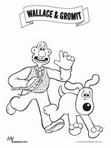 Pages Gromit Wallace Coloring Getcolorings sketch template