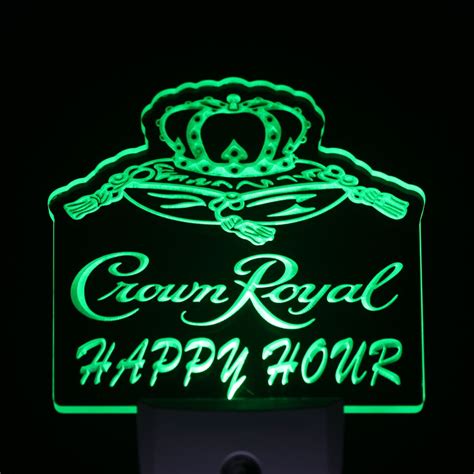 ws crown royal happy hour beer day night sensor led night light