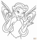 Coloring Pages Rosetta Tinkerbell Beautiful Click sketch template
