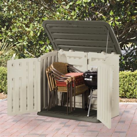 rubbermaid outdoor horizontal storage shed large  cu