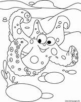 Coloring Pages Starfish Kids Outline Printable Wish Fish Colouring Star Animal Asking Clipart Animals Water Print Popular Cartoon Open sketch template