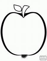 Apple Coloring Pages Bitten Fruits Getdrawings Drawing sketch template