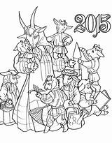 Goats sketch template