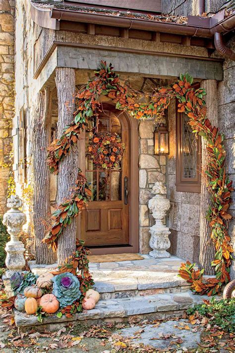 outdoor decoration ideas  fall southern living