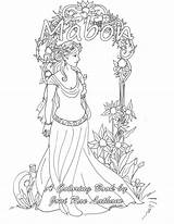 Pages Coloring Griffith Becket Jasmine Template Disney Gothic sketch template