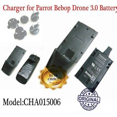 original cha   battery charger  parrot bebop drone  uk plug ebay