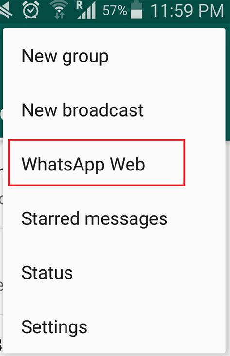 whatsapp web  android