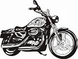 Harley Motorcycle Clipart Davidson Clip Vector Silhouette Illustration Chopper Motorcycles Vectors Stock Biker Drawings Clipground Dibujos Illustrations Logo Cliparts Clipartmag sketch template