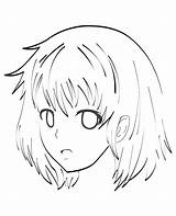 Coloring Manga Face Pages Character Anime Kids Celine Adult Color Simple Female Very Mangas Adults Justcolor Children sketch template