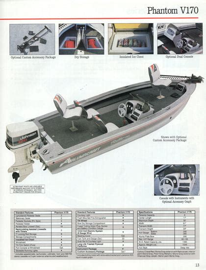 alumacraft  brochure sailinfo  boatbrochurecom