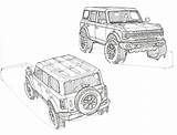 Bronco Ford Washable Removable Petrols Ecoboost Sixth Debuts Generation Panels Interior Two 2021 sketch template