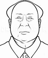 Mao Zedong Dragoart sketch template