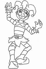 Coloring Carnival Jester Pages Kids Color Children Printable Gras Mardi Template sketch template