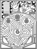 Maze Pinball Coloring Clown Dover Publications Printable Trip Road Welcome Book Pages Choose Board Kid Kids Doverpublications Inkspired Musings sketch template