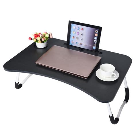 foldable portable laptop stand bed lazy laptop table small desk breakfast tray walmartcom