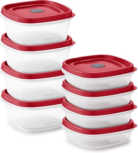 Rubbermaid Easy Find Vented Lids Food Storage Set Of 8 16 Pieces