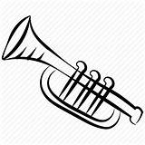 Euphonium Horn Trombone Drawing Instrument Tuba Sax Musical Trumpet French Icon Music Getdrawings Drawn Hand Drawings Alto sketch template