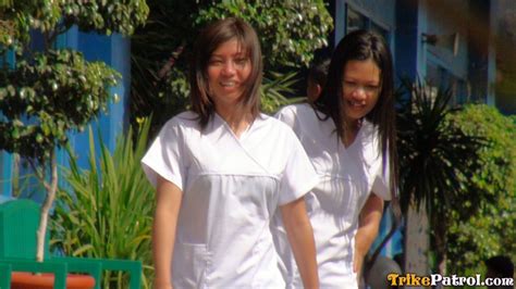 two sexy filipina nurses give special care to lucky tourist