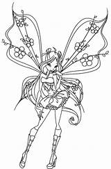 Coloring Enchantix Winx Pages Girls Plunge Fairytale Fantasy Start Painting Print Real Into sketch template