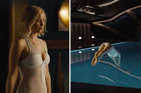 Passengers Jennifer Lawrence S See Through Bikini Wows In