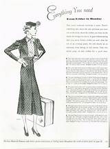 Butterick Sewing Delineator 1936 sketch template