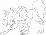 Lycanroc Lineart Midday Form Favourites Add sketch template