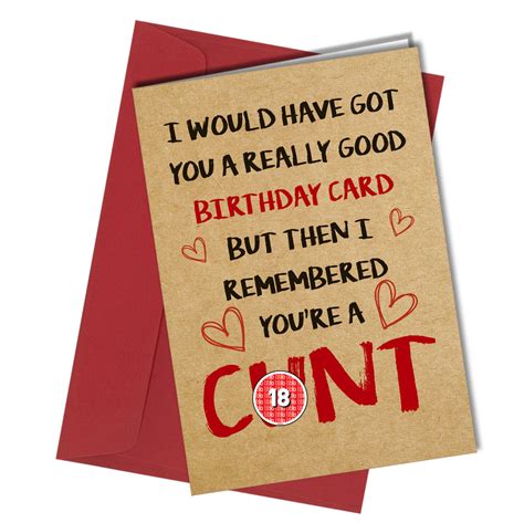 rude valentine birthday anniversary card funny adult comedy better
